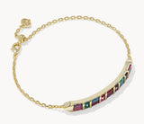 KENDRA SCOTT- Jamie Delicate Gold Chain Bracelet in Multi Mix