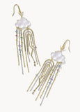 KENDRA SCOTT- Celeste Cloud Statement Earrings in Mixed Metal Multi Mix