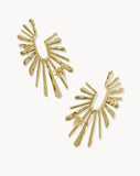 KENDRA SCOTT- Melody Bird Hoop Earrings in Gold Metal