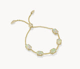 KENDRA SCOTT- Hallie Delicate Chain Bracelet in Gold Opalite Illusion