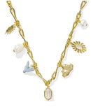 KENDRA SCOTT- Melody Charm Necklace in Gold Neutral Mix