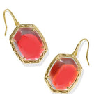 KENDRA SCOTT- Daphne Gold Drop Earrings in Dichroic Glass