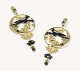 KENDRA SCOTT- Spooky Night Statement Earrings in Mixed Metal