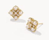 KENDRA SCOTT- Dira Gold Pearl Stud Earrings