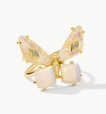 KENDRA SCOTT- Bianca Butterfly Cocktail Ring in Gold Iridescent White Mix