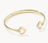 KENDRA SCOTT- Joelle Cuff Bracelet in Gold Ivory Mother of Pearl