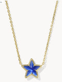 KENDRA SCOTT- Cassidy Short Pendant Necklace in Gold Cobalt Illusion