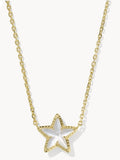 KENDRA SCOTT- Cassidy Short Pendant Necklace in Gold Ivory Mother of Pearl