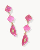 KENDRA SCOTT- Bianca Linear Earring in Gold Pink Mix