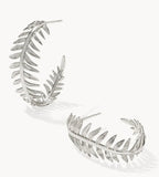 KENDRA SCOTT- Kayla Hoop Earring in Rhodium Metal