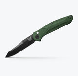 BENCHMADE- Auto Osborne Reverse Tanto in Green Aluminum