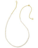 KENDRA SCOTT- Lolo Strand Necklace Gold White Pearl