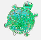 Glitter Turtle Squishy in Green