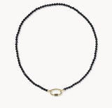 KENDRA SCOTT- Emery Beaded Strand Necklace in Gold Black Agate