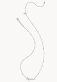 KENDRA SCOTT- Big Sis Short Pendant Necklace in Rhodium Freshwater Cultured Pearl