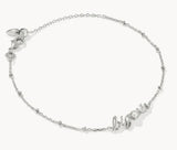 KENDRA SCOTT- Big Sis Delicate Chain Bracelet in Rhodium Freshwater Cultured Pearl