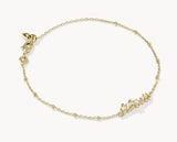 KENDRA SCOTT- Lil Sis Delicate Chain Bracelet in Gold Freshwater Cultured Pearl