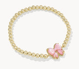 KENDRA SCOTT- Haley Bow Stretch Bracelet in Gold Blush Ivory Mother of Pearl