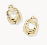 KENDRA SCOTT- Kaitlin Open Frame Earring in Gold Metal