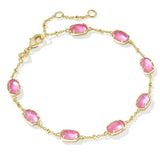 KENDRA SCOTT- Emilie Gold Link Bracelet in Azalea Illusion