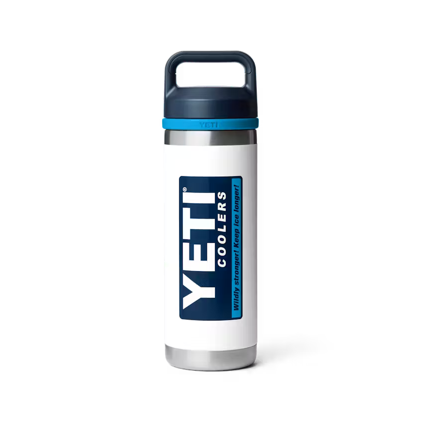 YETI- 18oz C Chug Bottle in White/Blue
