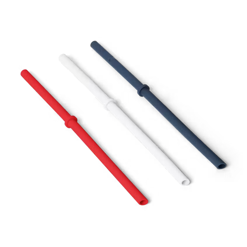 YETI- Silicone Straw Pack L/XL in Red/White/Navy