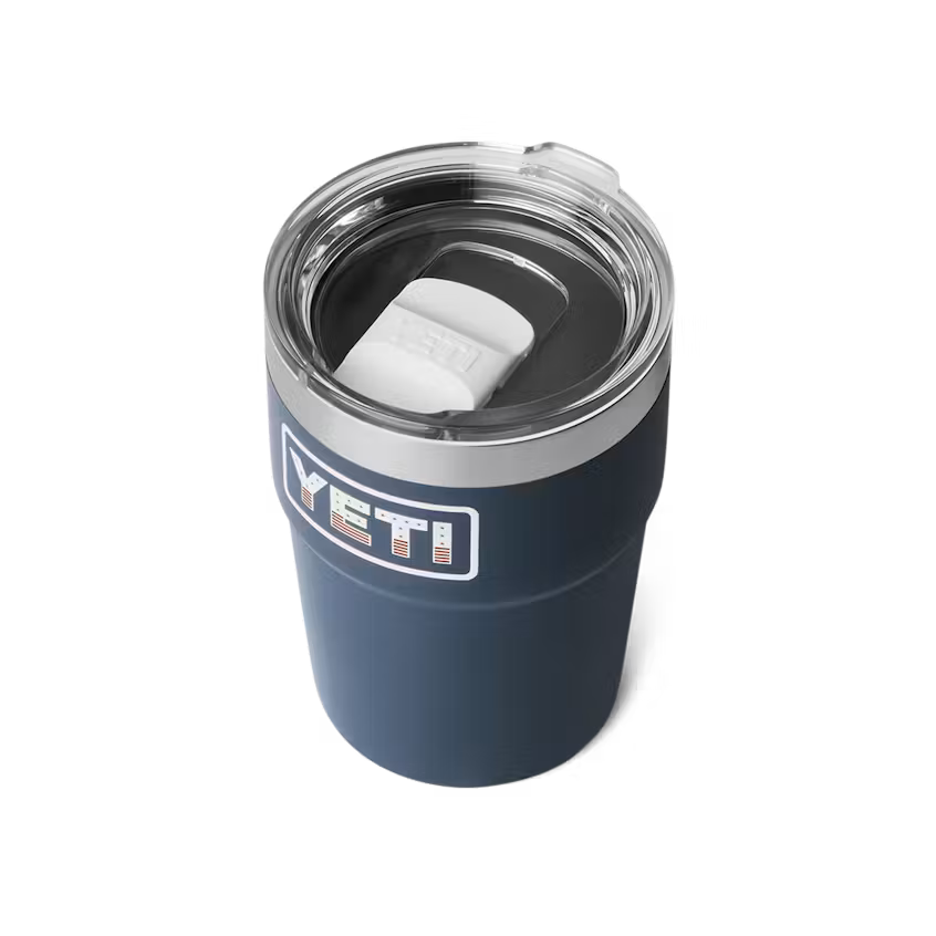 YETI- 16oz Stackable Cup in Navy/Badge