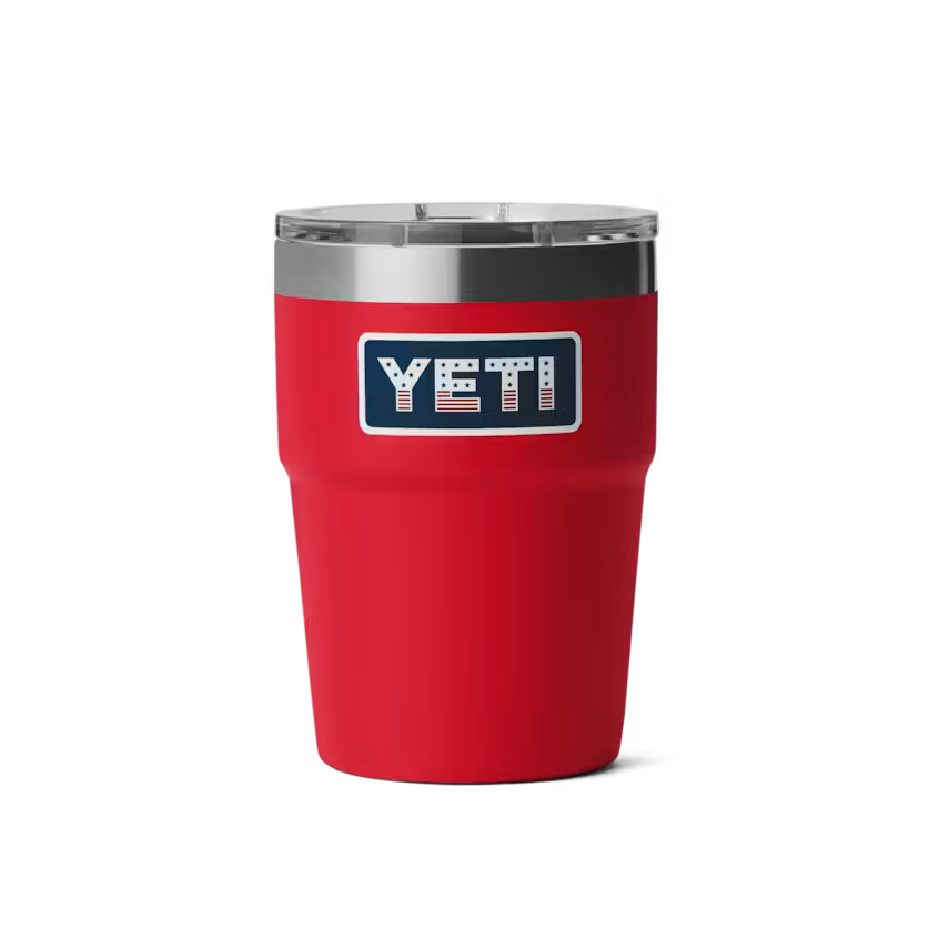YETI- 16oz Stackable Cup in Red/Badge
