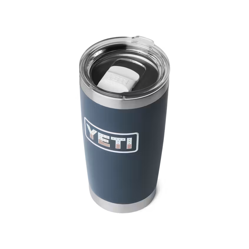 YETI- 20oz Tumbler in Navy/Badge