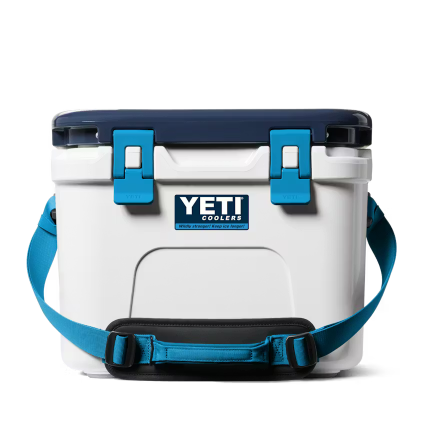 YETI- Roadie 15 Hard Cooler in White/Blue