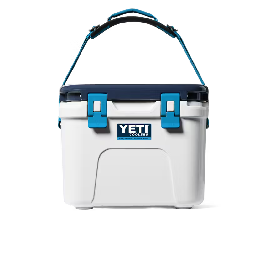YETI- Roadie 15 Hard Cooler in White/Blue