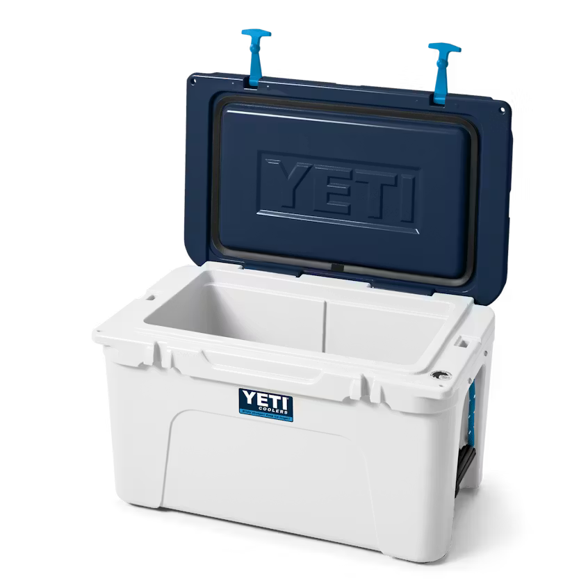 YETI- Tundra 45 Hard Cooler in White/Blue