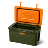 YETI- Tundra 45 Cooler in Olive/King Crab Orange