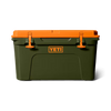 YETI- Tundra 45 Cooler in Olive/King Crab Orange
