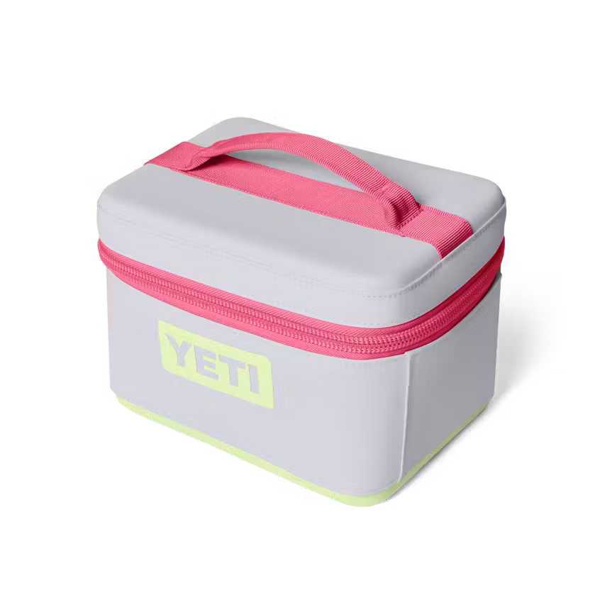 YETI- Daytrip 3L Insulated Snack Box in Mist/Tropical Pink/Grasshopper