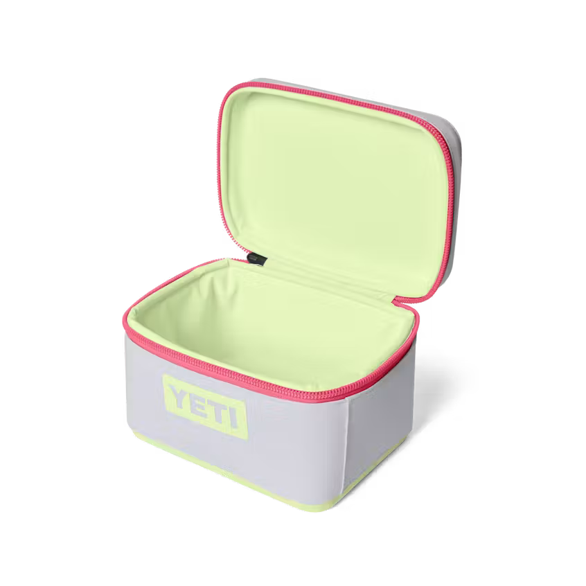 YETI- Daytrip 3L Insulated Snack Box in Mist/Tropical Pink/Grasshopper