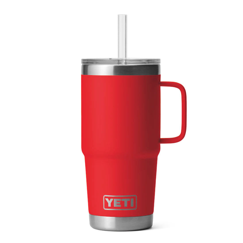 YETI- Rambler 25oz Straw Mug in Rescue Red