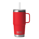 YETI- Rambler 25oz Straw Mug in Rescue Red