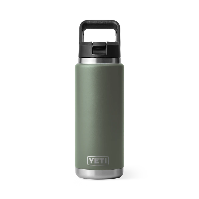 YETI- Rambler 26oz Bottle with Straw Cap in Camp Green