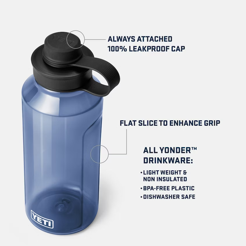 YETI Yonder 1.5L/50 oz Water Bottle with Yonder Tether Cap, Seafoam