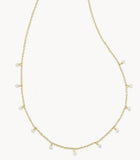 KENDRA SCOTT- Willa Gold Pearl Strand Necklace in White Pearl