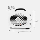 TURTLEBOX- Generation 3 Speaker in White/Black
