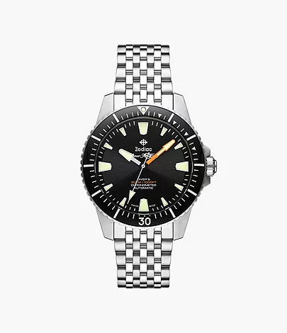 ZODIAC- Super Sea Wolf Pro-Diver Automatic Stainless Steel Watch