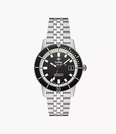 ZODIAC- Super Sea Wolf 53 Compression Automatic Stainless Steel Watch