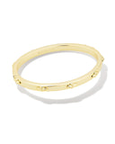 KENDRA SCOTT- Abbie Metal Bangle Bracelet Gold Metal S/M