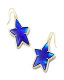 KENDRA SCOTT- Ada Star Drop ER Gold Cobalt Blue Illusion