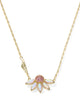 KENDRA SCOTT- Anya Flower Pendant Necklace in Gold Light Pink Mix