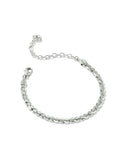 KENDRA SCOTT- Brielle Chain Bracelet Rhodium Metal
