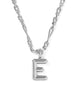 KENDRA SCOTT- Bubble Letter Pendant Necklace in Rhodium Metal