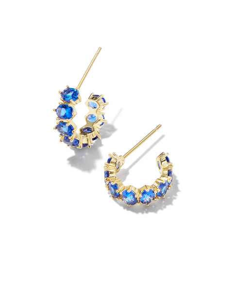 Kendra Scott Vintage Alex Veined Turquoise Blue Earrings Gold Tone droplet  | eBay